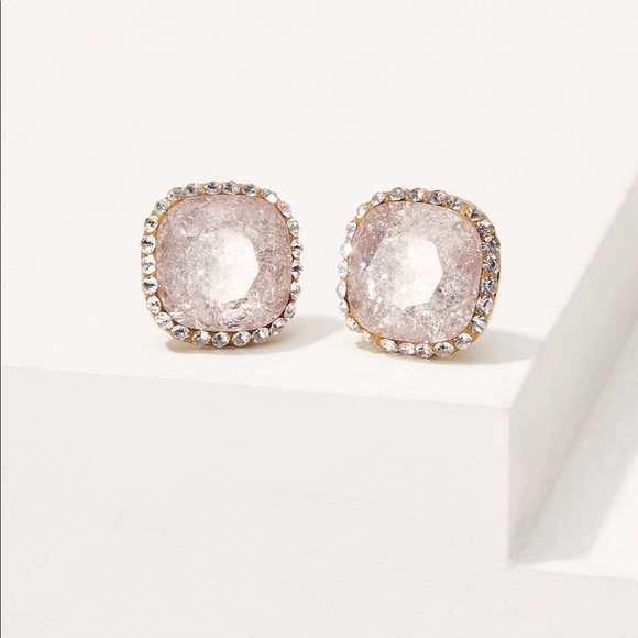 LOFT Jewelry - LOFT Pave stone stud earrings NWT